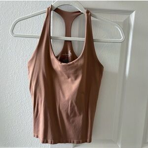 Free People Brown Racerback Tank